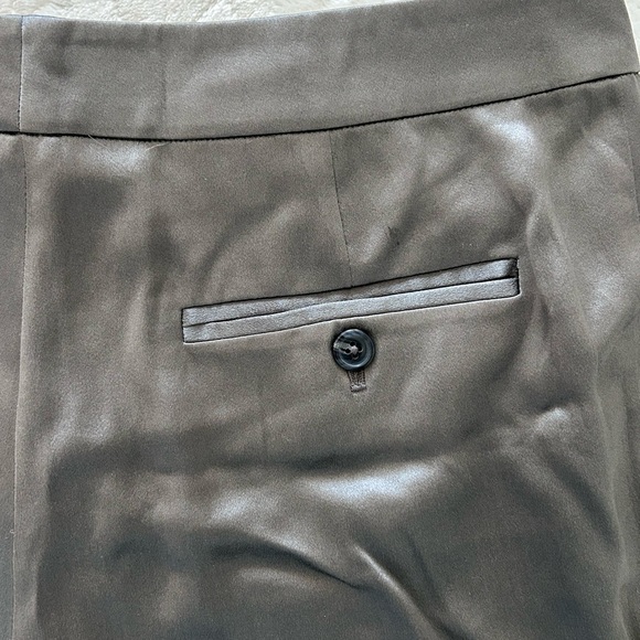 Ralph Lauren Black Label 100% Silk Gray Straight Pants Size 6 NWT - Picture 7 of 7